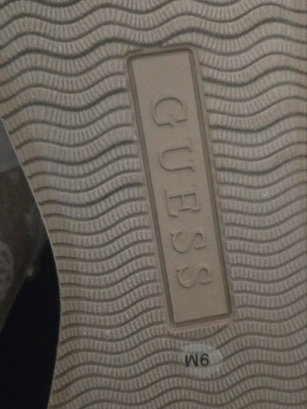 Guess White and Beige Platform Sneakers, Size 9 Women
